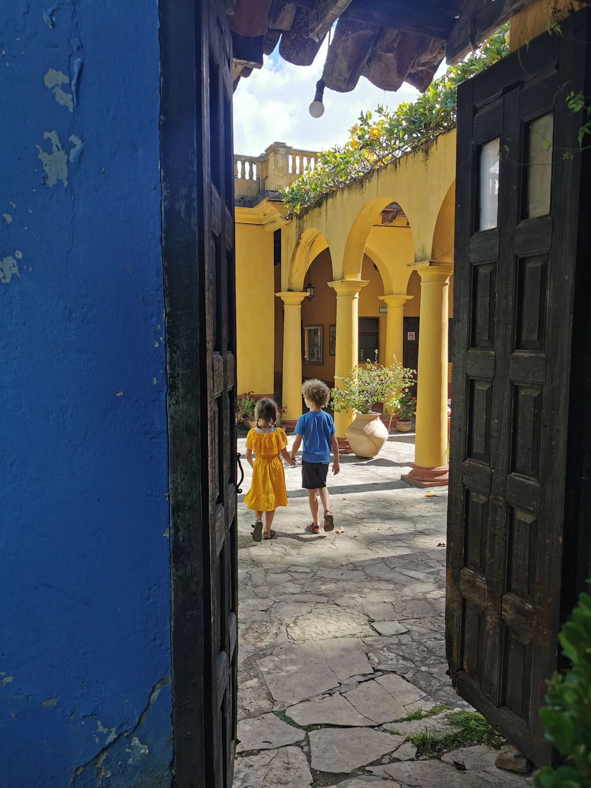 Kleurrijke gebouwen in Mexico