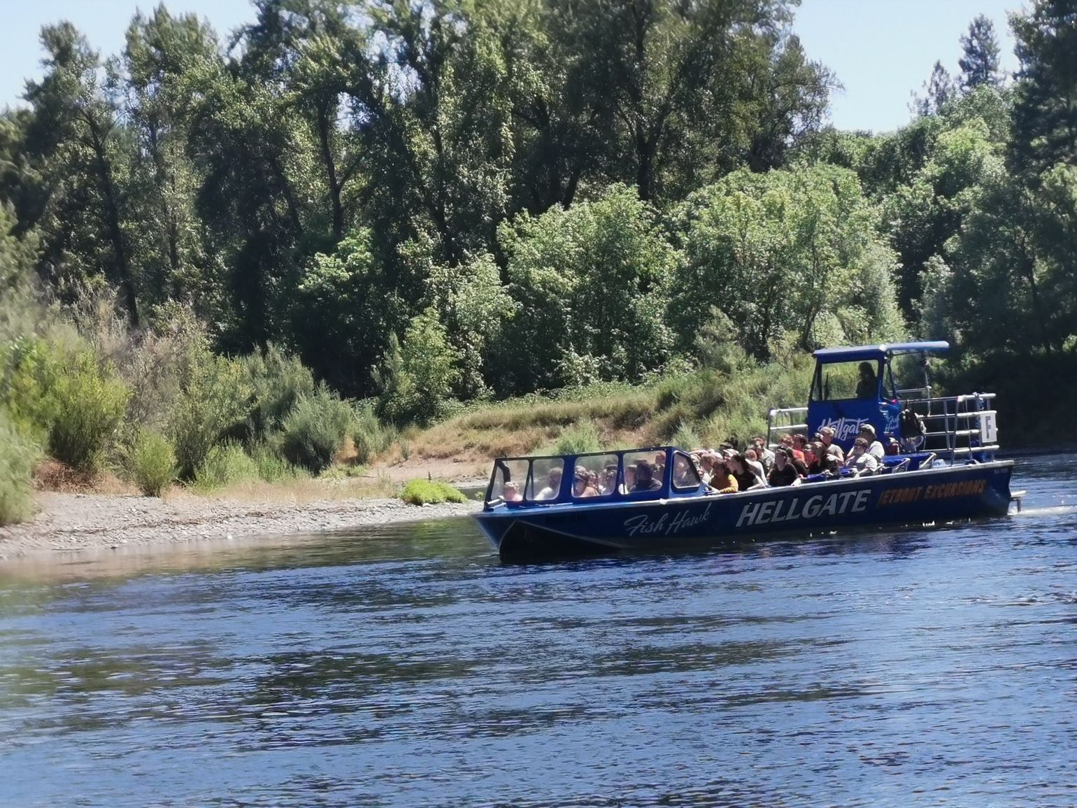 Met de jetboat naar Hellgate Canyon