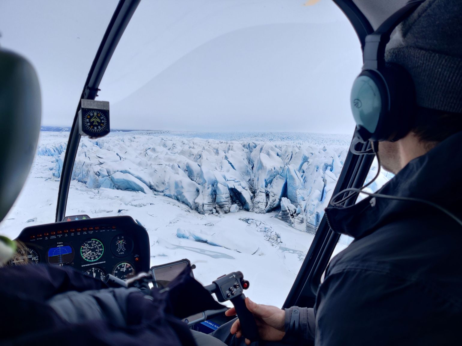 Winter Heli-Snowshoe Tour - Helicopter View