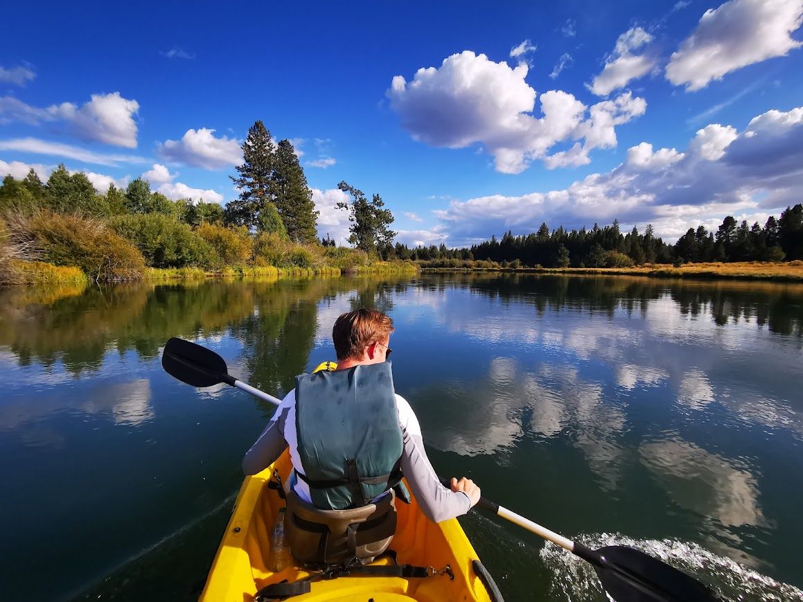 Kajakken op Deschutes River