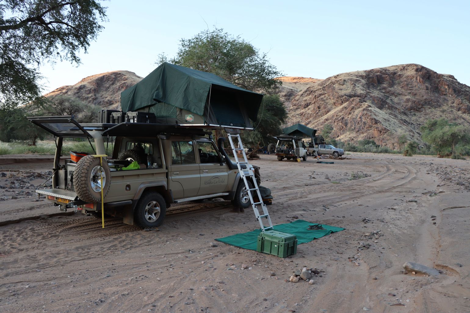 camping rooftop tent huren namibie