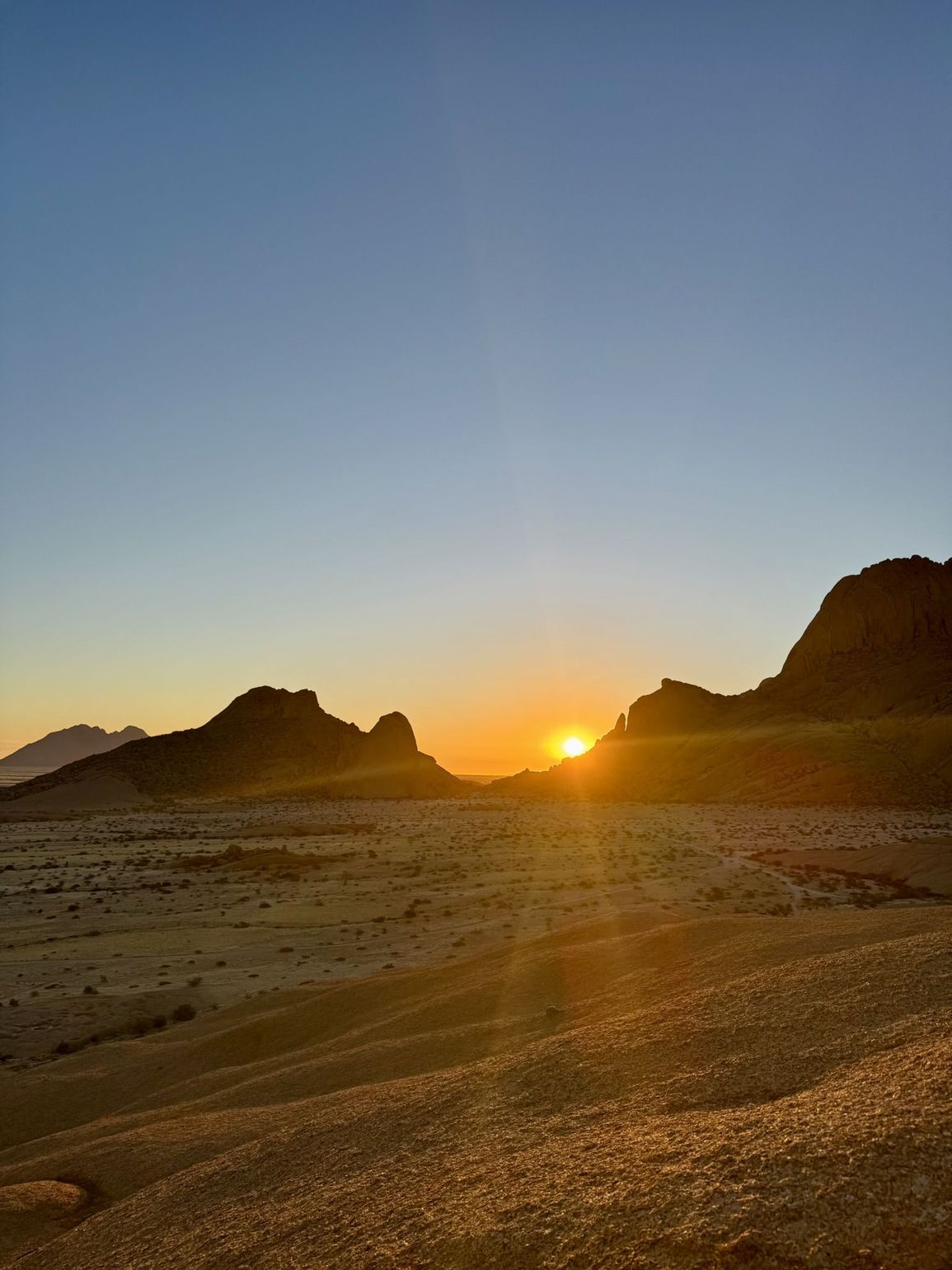 zonsondergang spitzkoppe