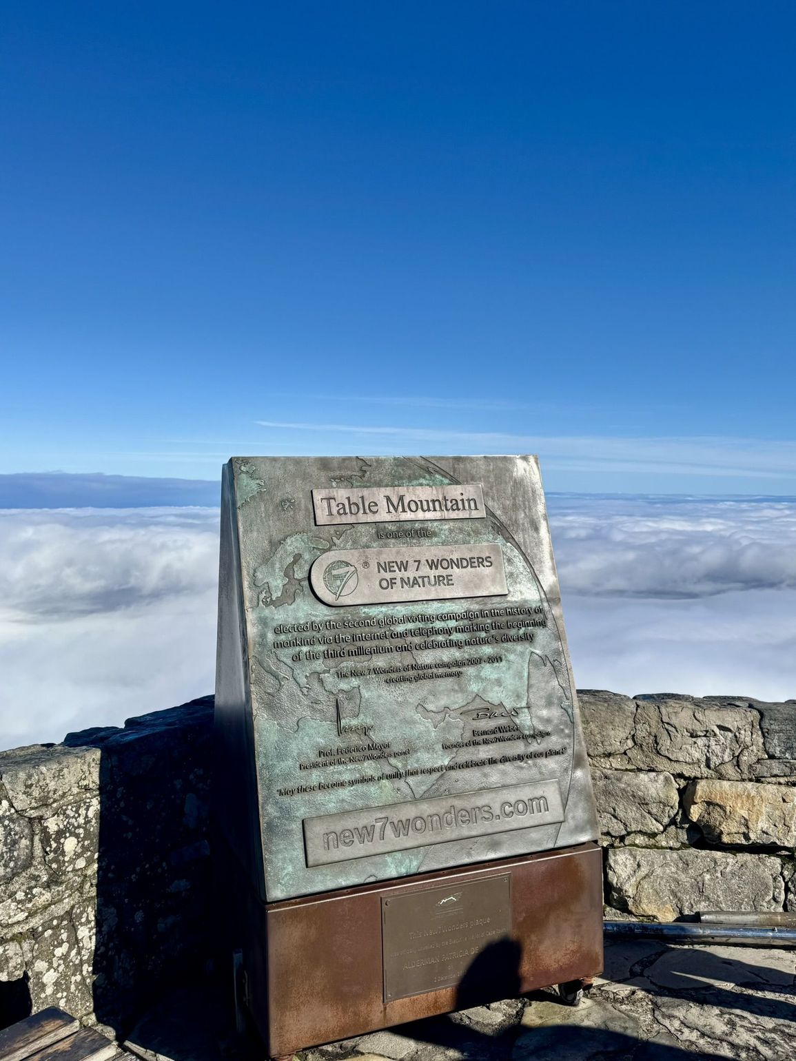 op de tafelberg in kaapstad, zuid-afrika