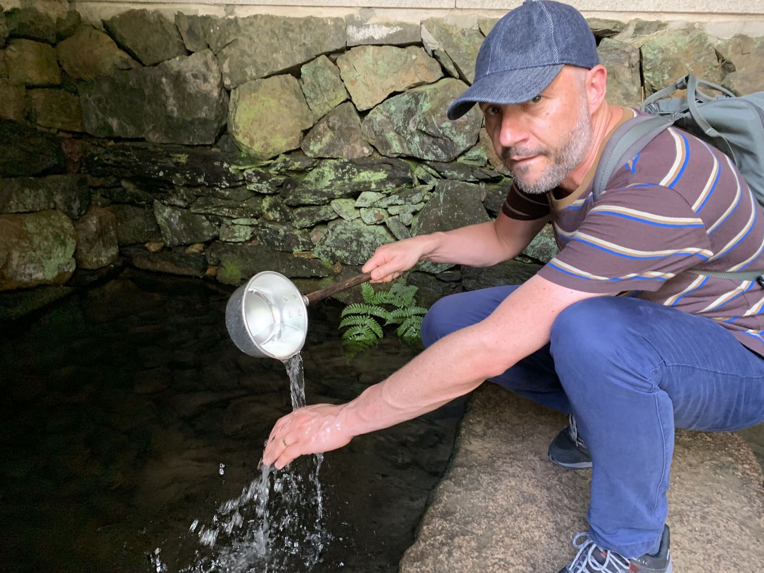 Frank tijdens zijn laatste trip in Japan