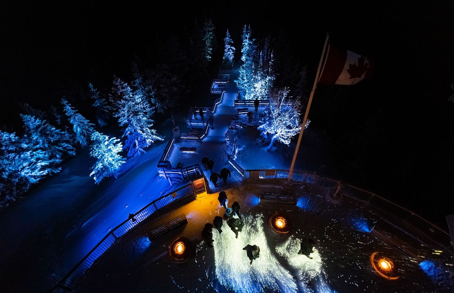 Nightrise at Banff Gondola