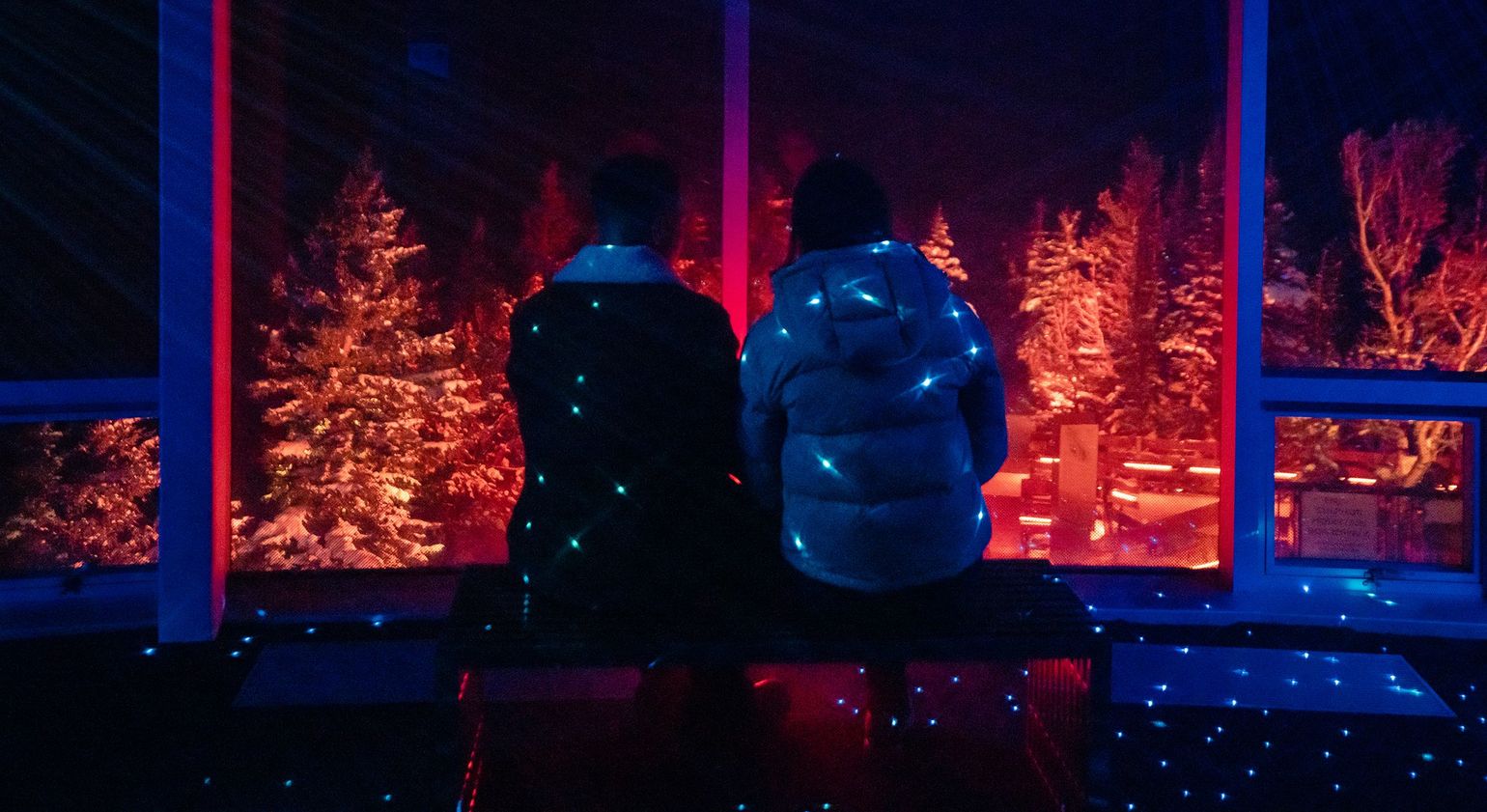 Uitzicht Nightrise at Banff Gondola