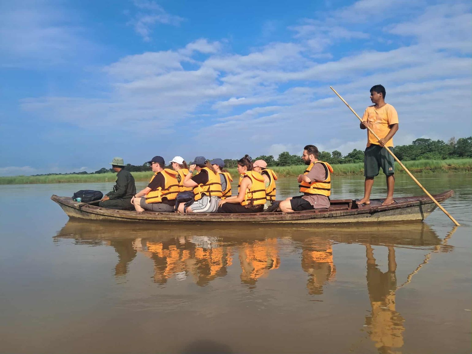 varen tussen krokodillen in chitwan np