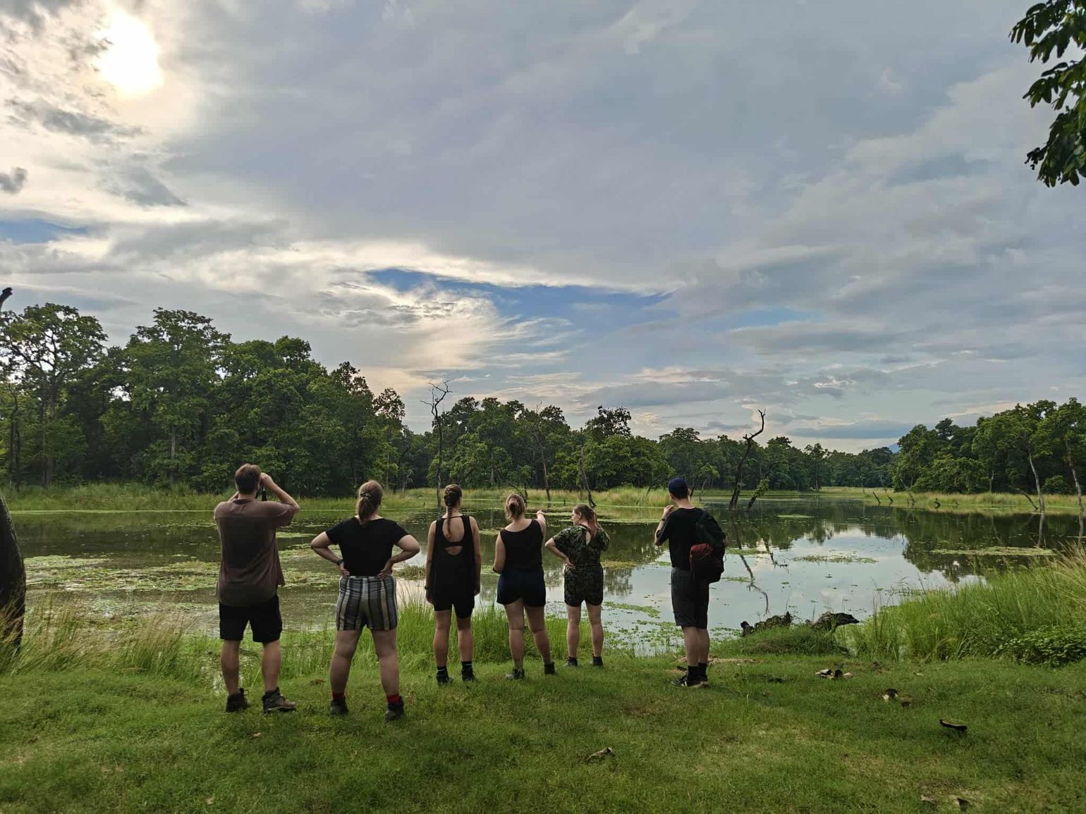 safari in chitwan national park in nepal