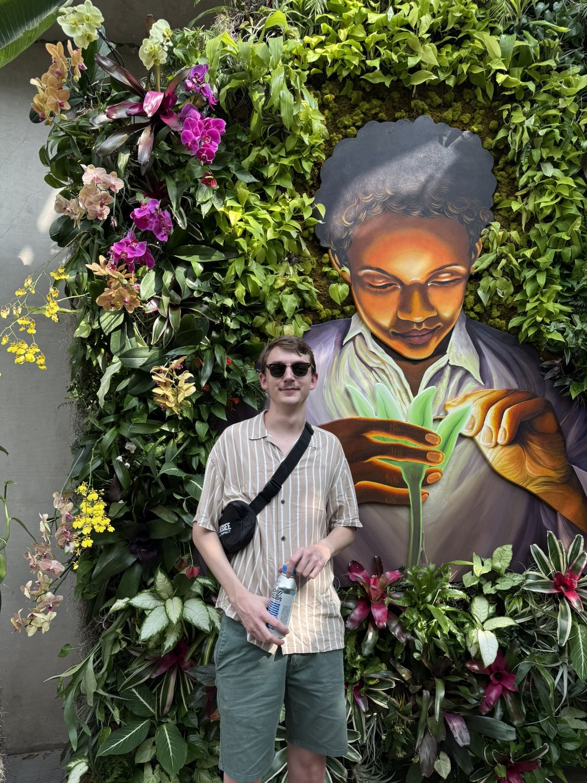 cedric in de botanical garden