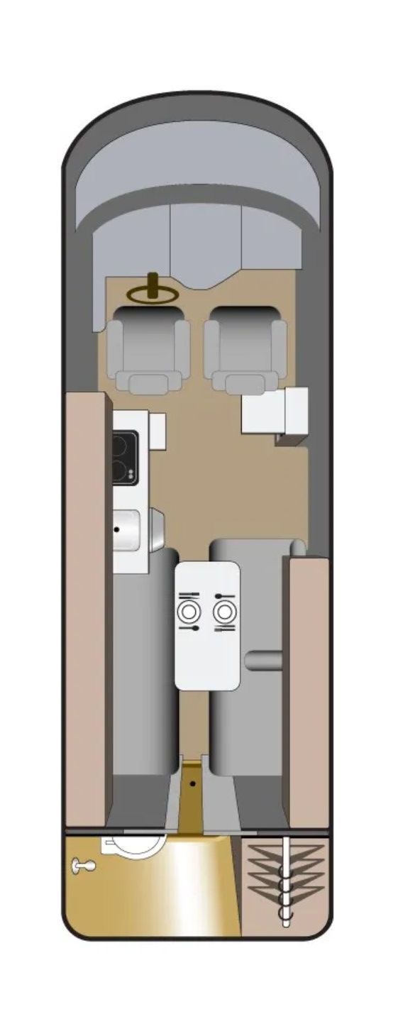 Fraserway Camper Van floor plan