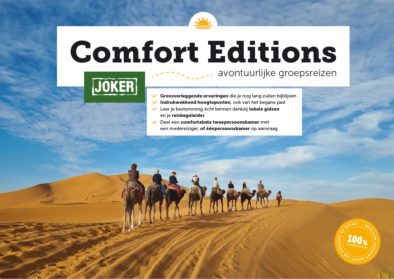 joker brochure comfort editions groepsreizen 