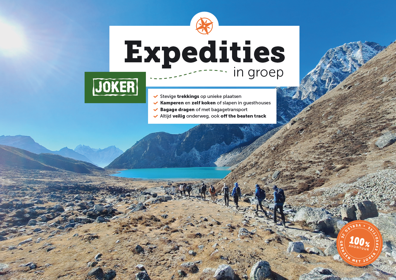 joker brochure expedities in groep trekkings