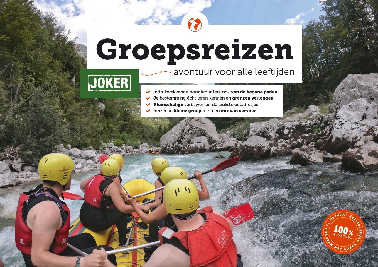 joker brochure groepsreizen avontuur voor alle leeftijden