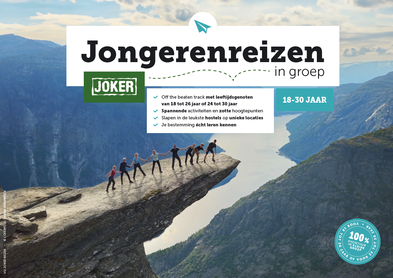 joker brochure jongerenreizen in groep