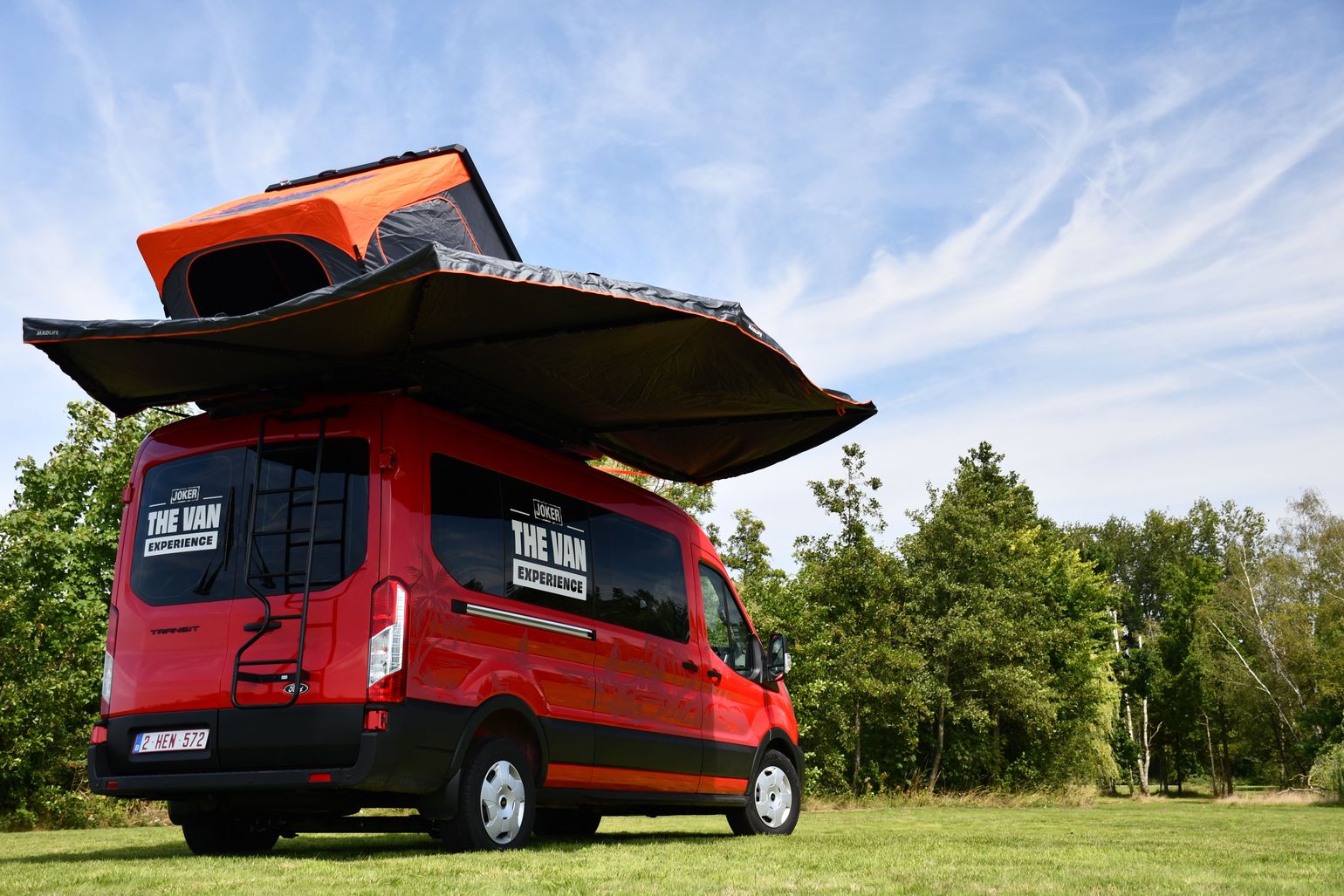 campervan met daktent