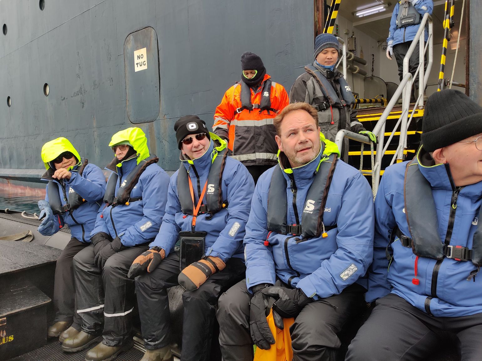 groep klaar voor een excursie