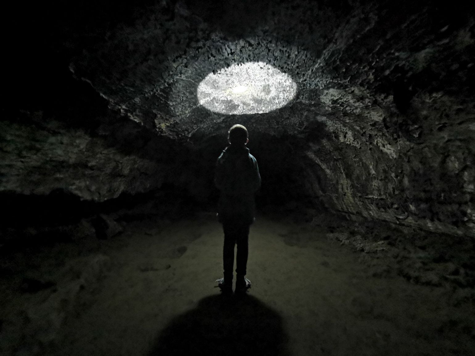 Lava River Cave in Deschutes National Forest