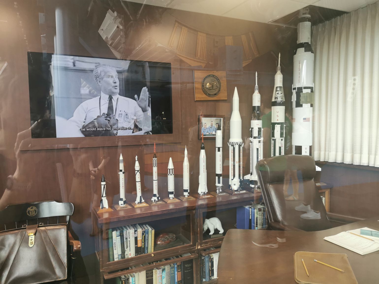 Replica van Wernher Von Brauns bureau