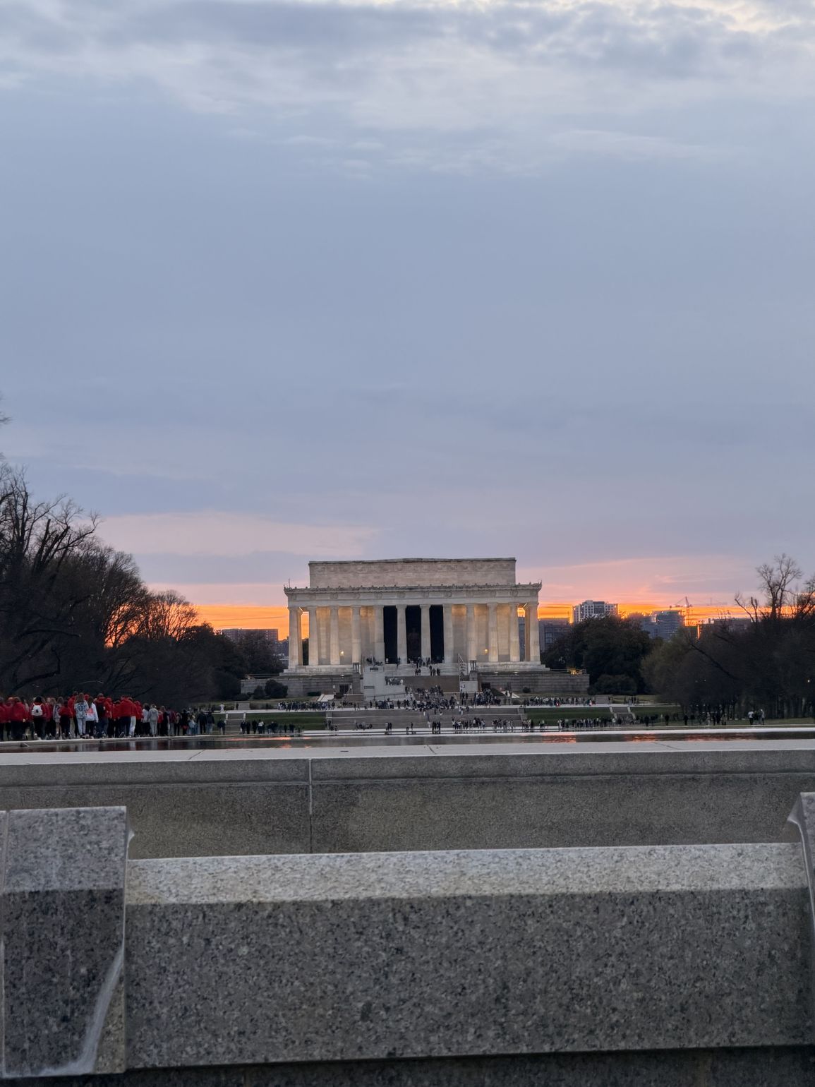 washington monument avond