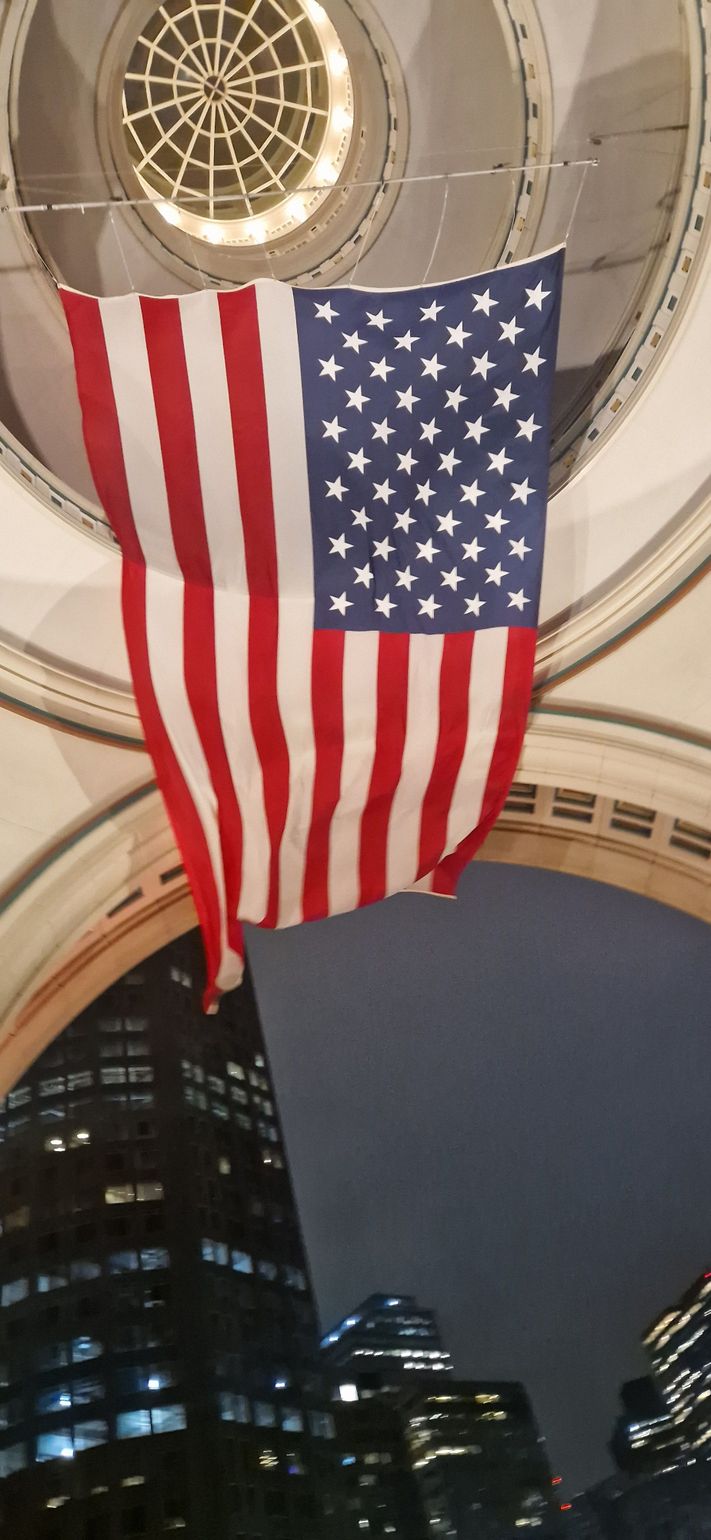 USA vlag in Boston