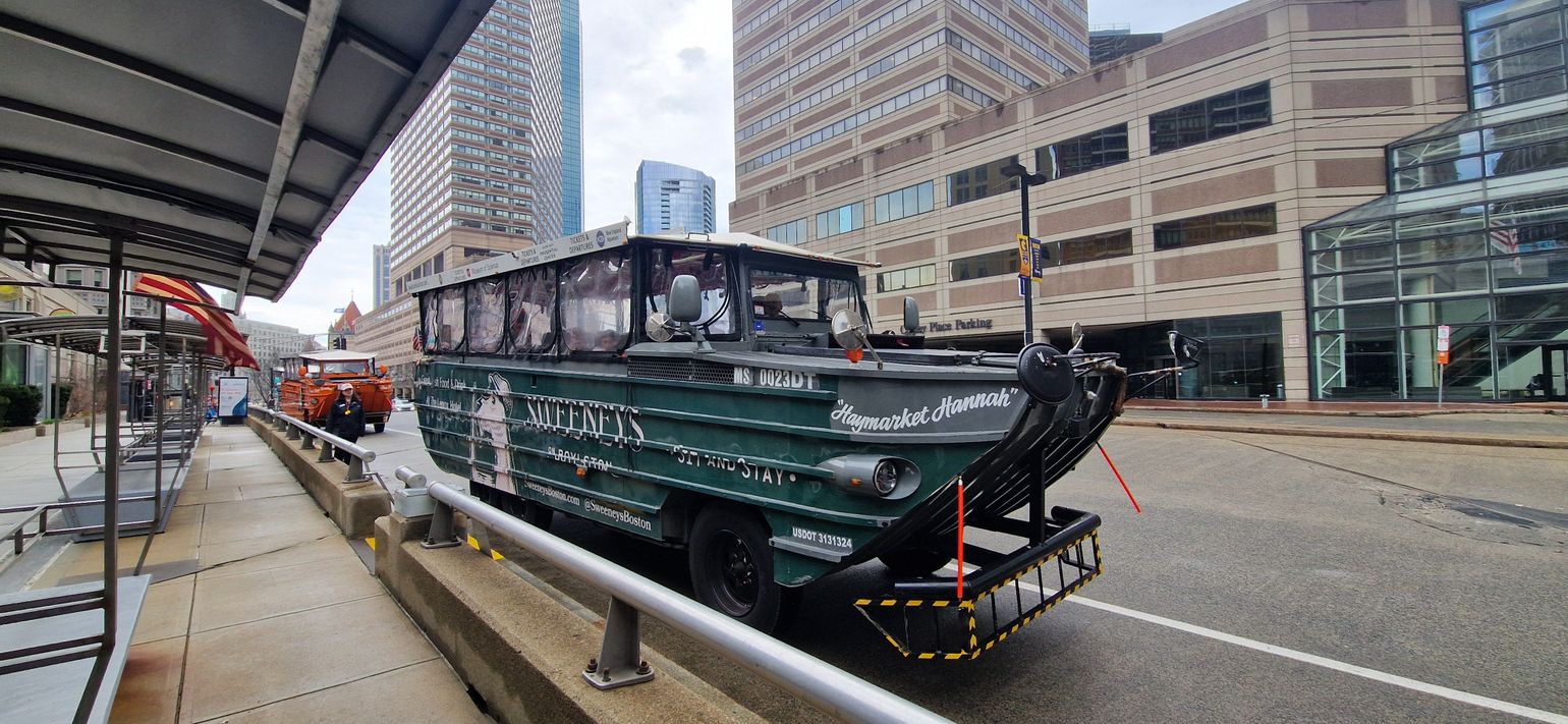 Amfibievoertuig in Boston