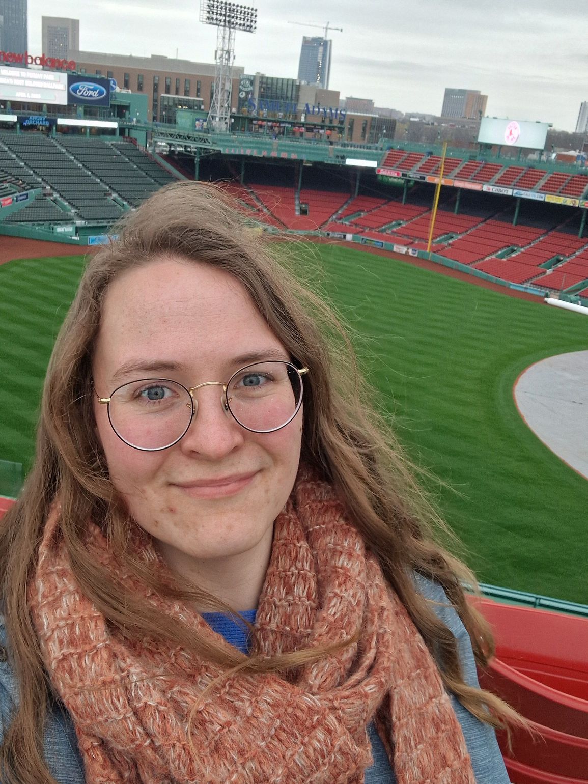 Jorinda in Fenway Park