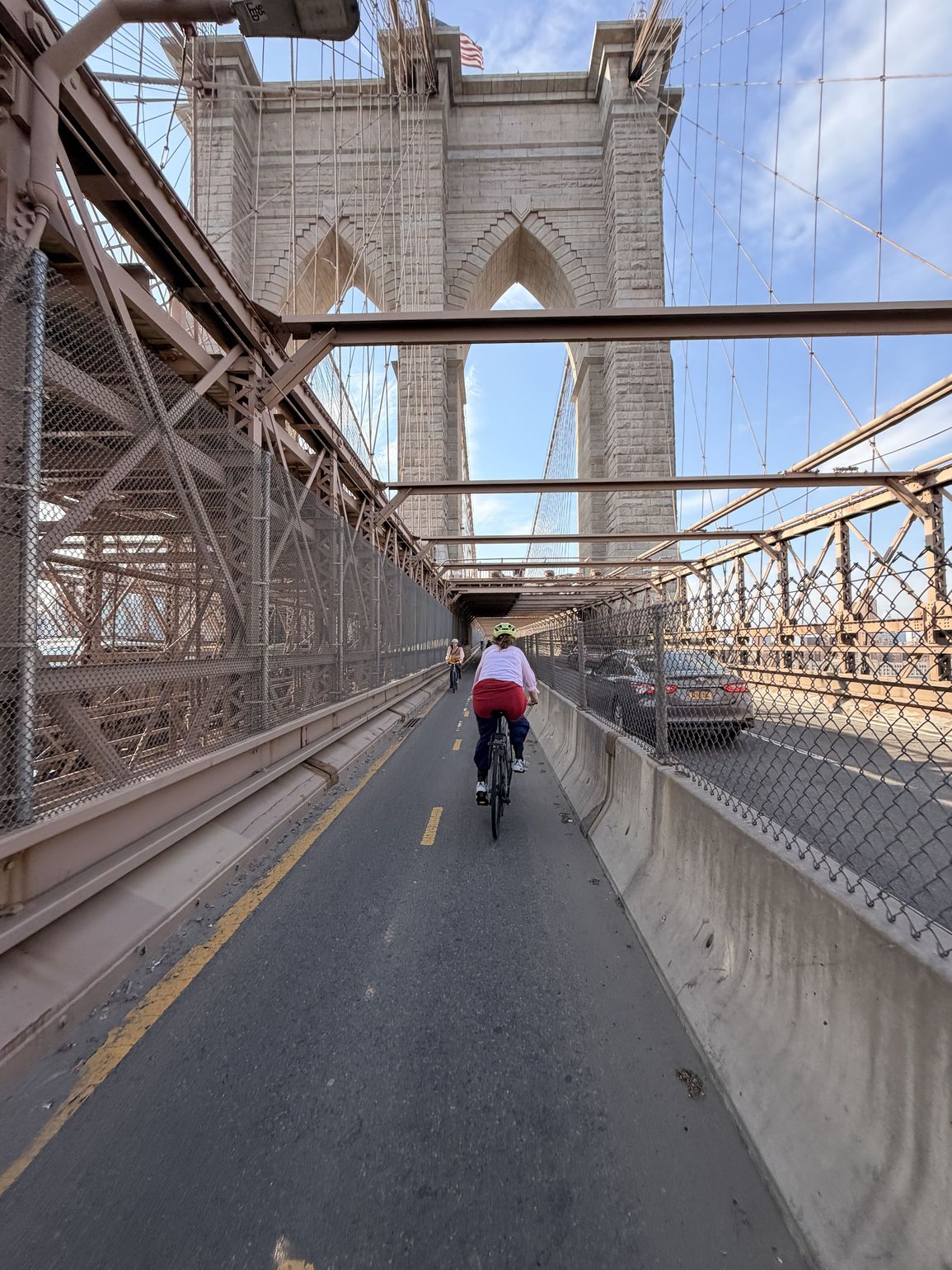 Biking Tour Brooklyn Bridge fietsen op de brug