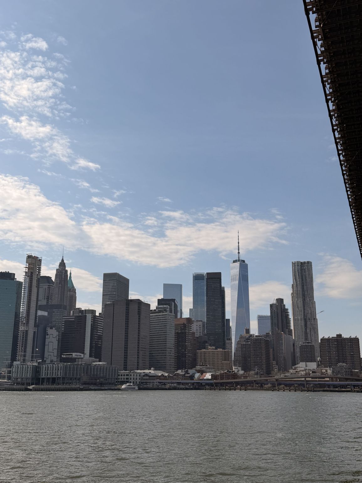 Biking Tour Brooklyn Bridge uitzicht wolkenkrabbers