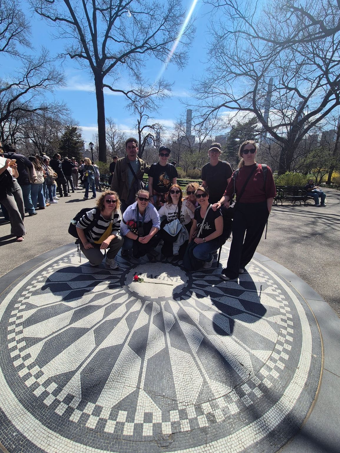 Central Park groepsfoto
