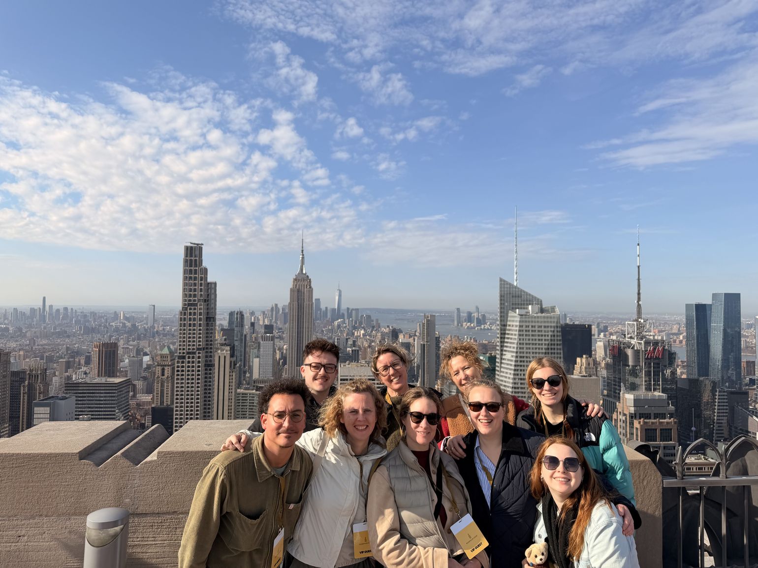 Groepsfoto top of the rock