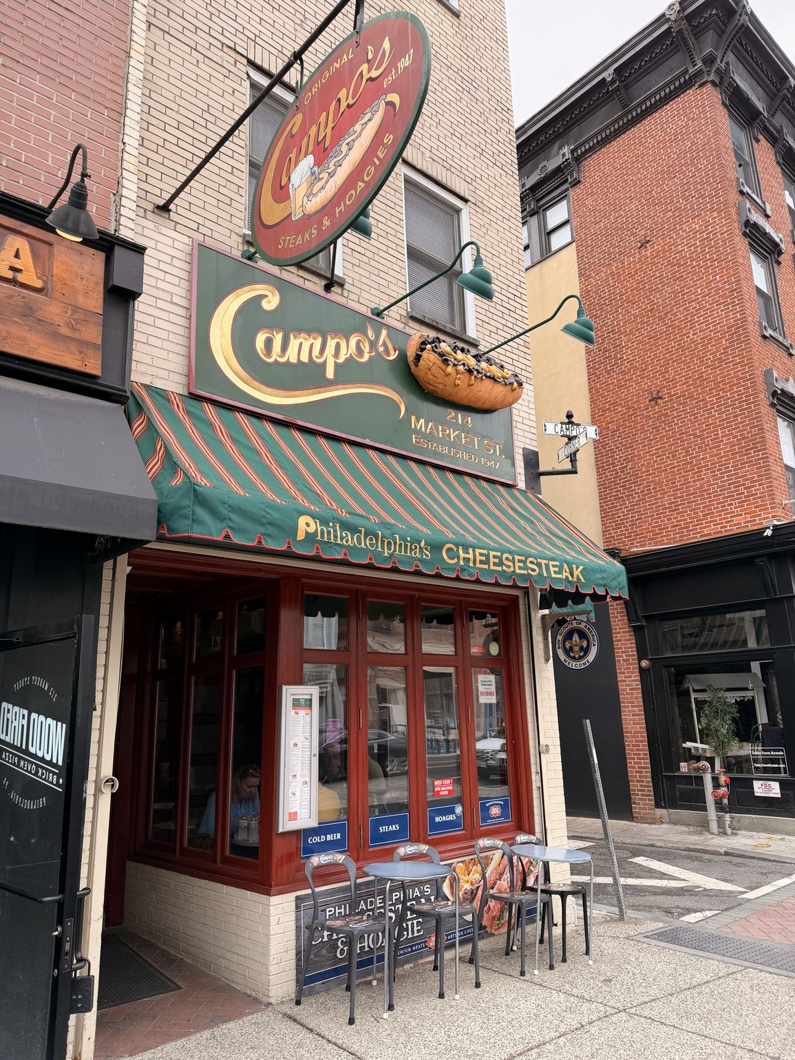 campo's philly cheesesteak entrance