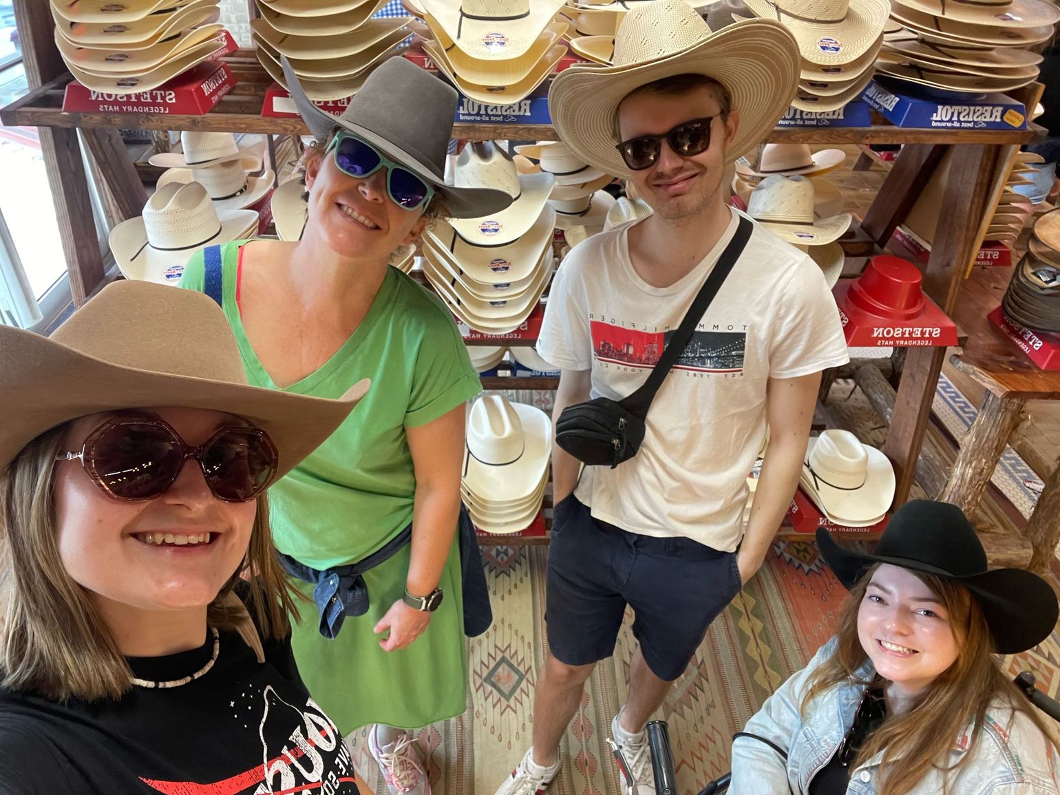 winkel met cowboyspullen in texas