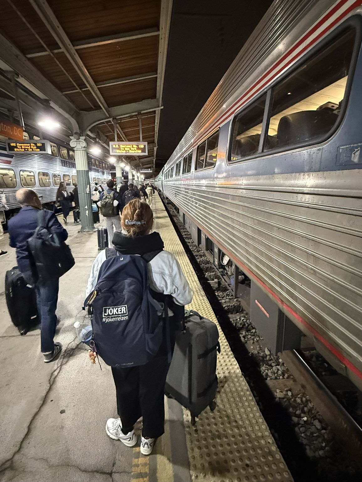 Amtrak trein in verenigde staten