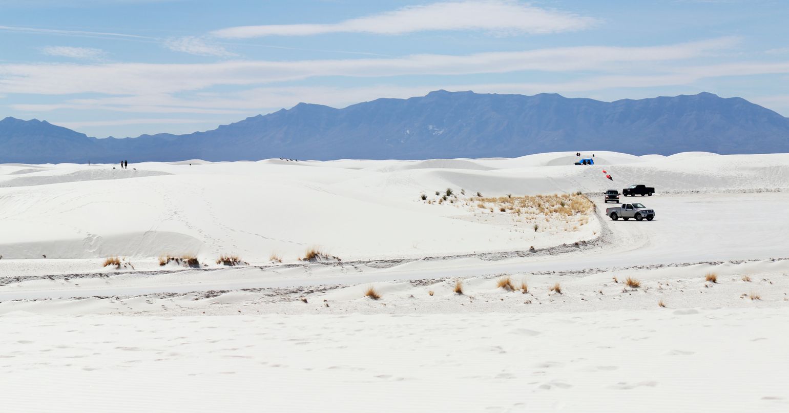 white sands