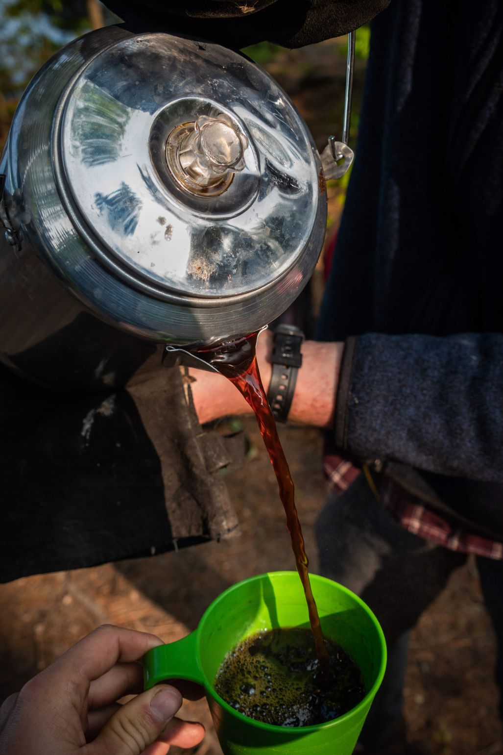 &#039;s Ochtends warme koffie