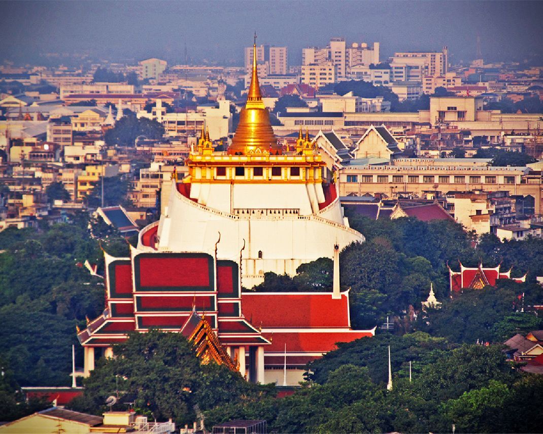 Onthutsend mooie tempel in Bangkok: Wat Saket
