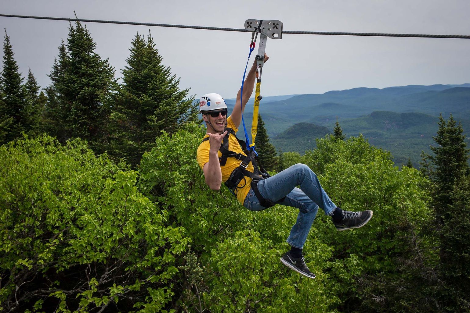 Ziplinen Tremblant Zomer