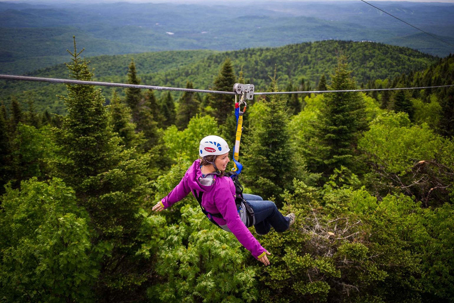 Ziplinen Tremblant Lente