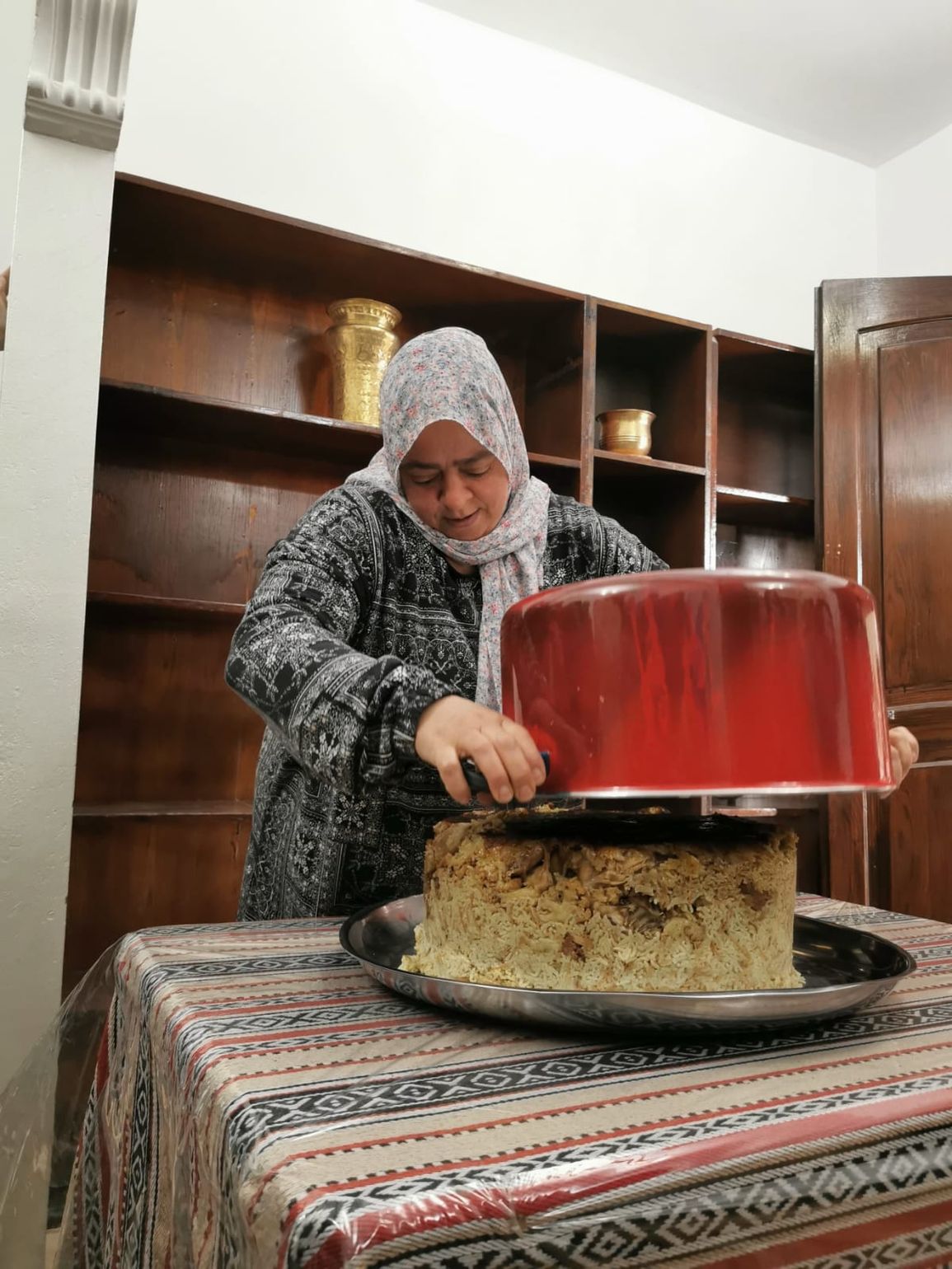 Upside down dish in Jordanië