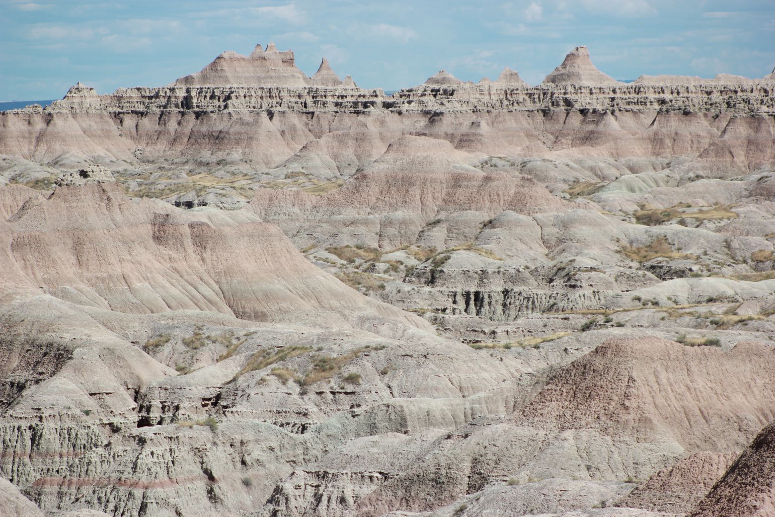 Uitzicht over Badlands