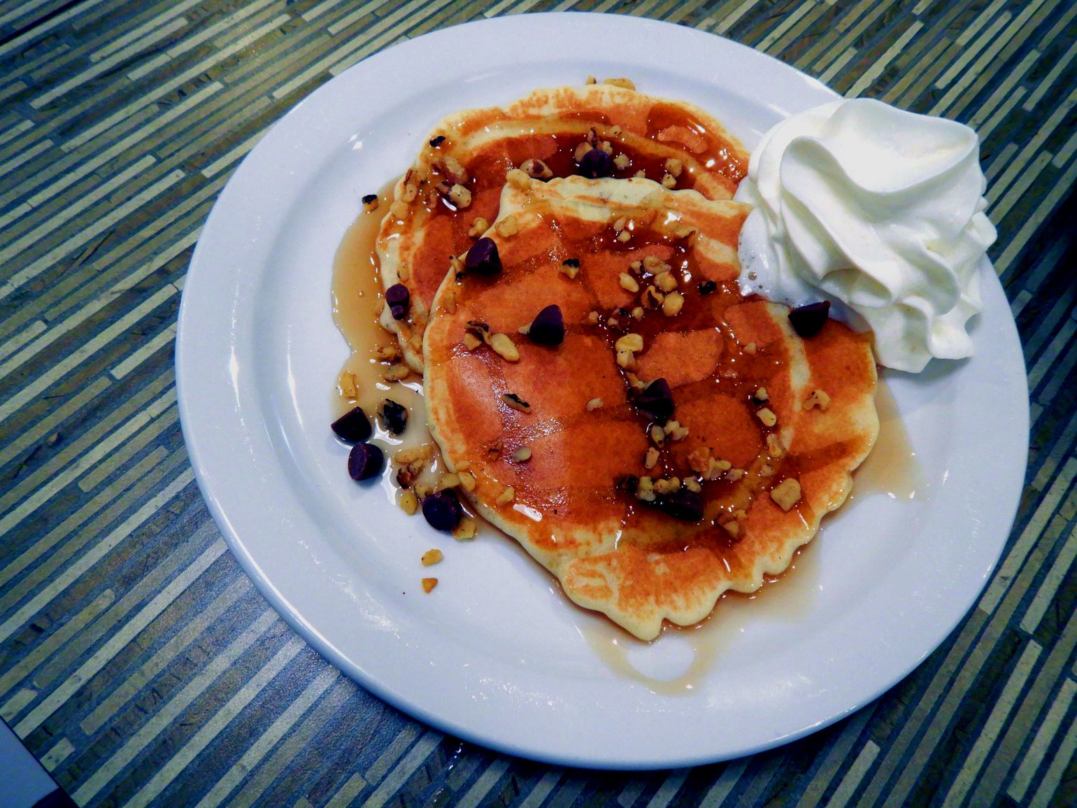 Canada ontbijt reis breakfast pannekoeken maple syrup