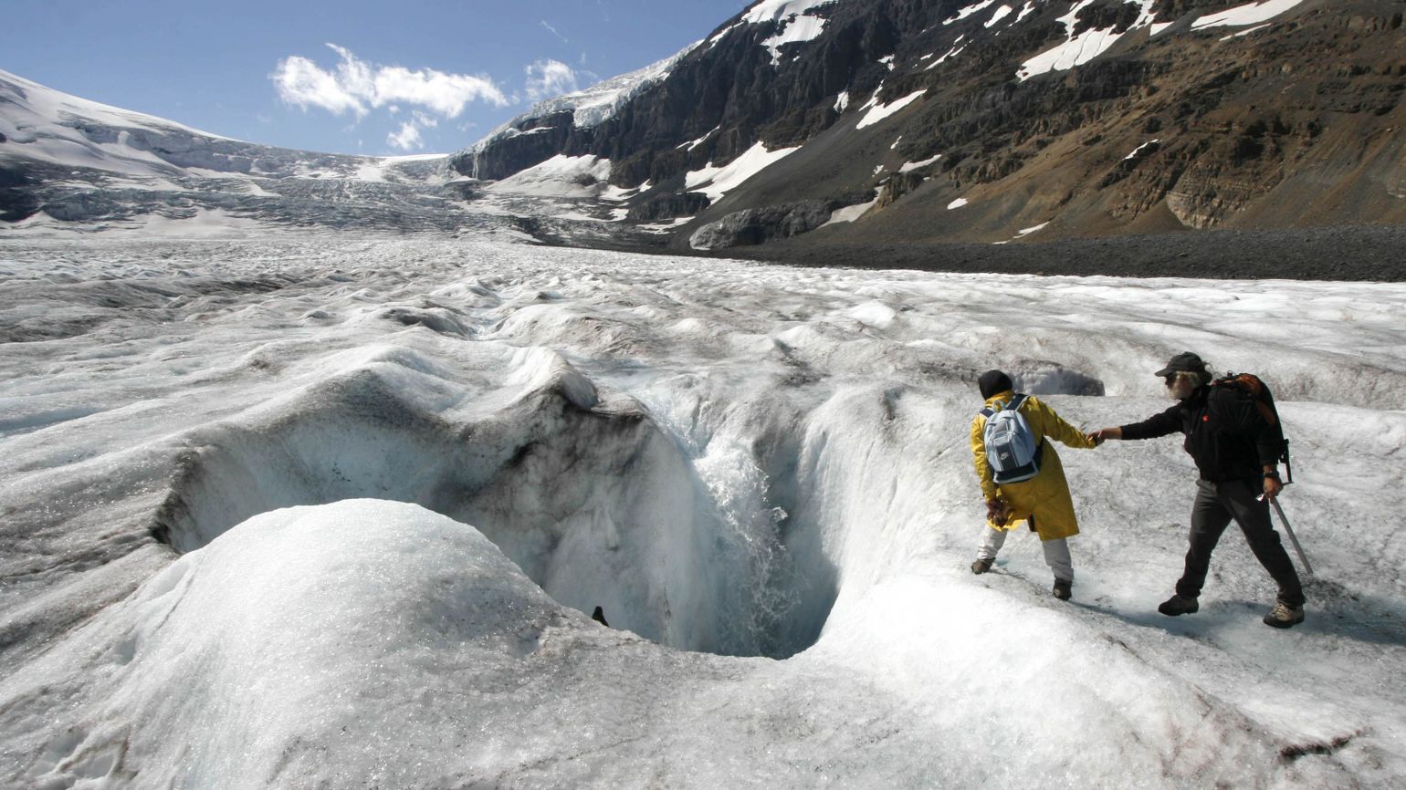 Athabasca Glacier Crevasse, Jasper National Park