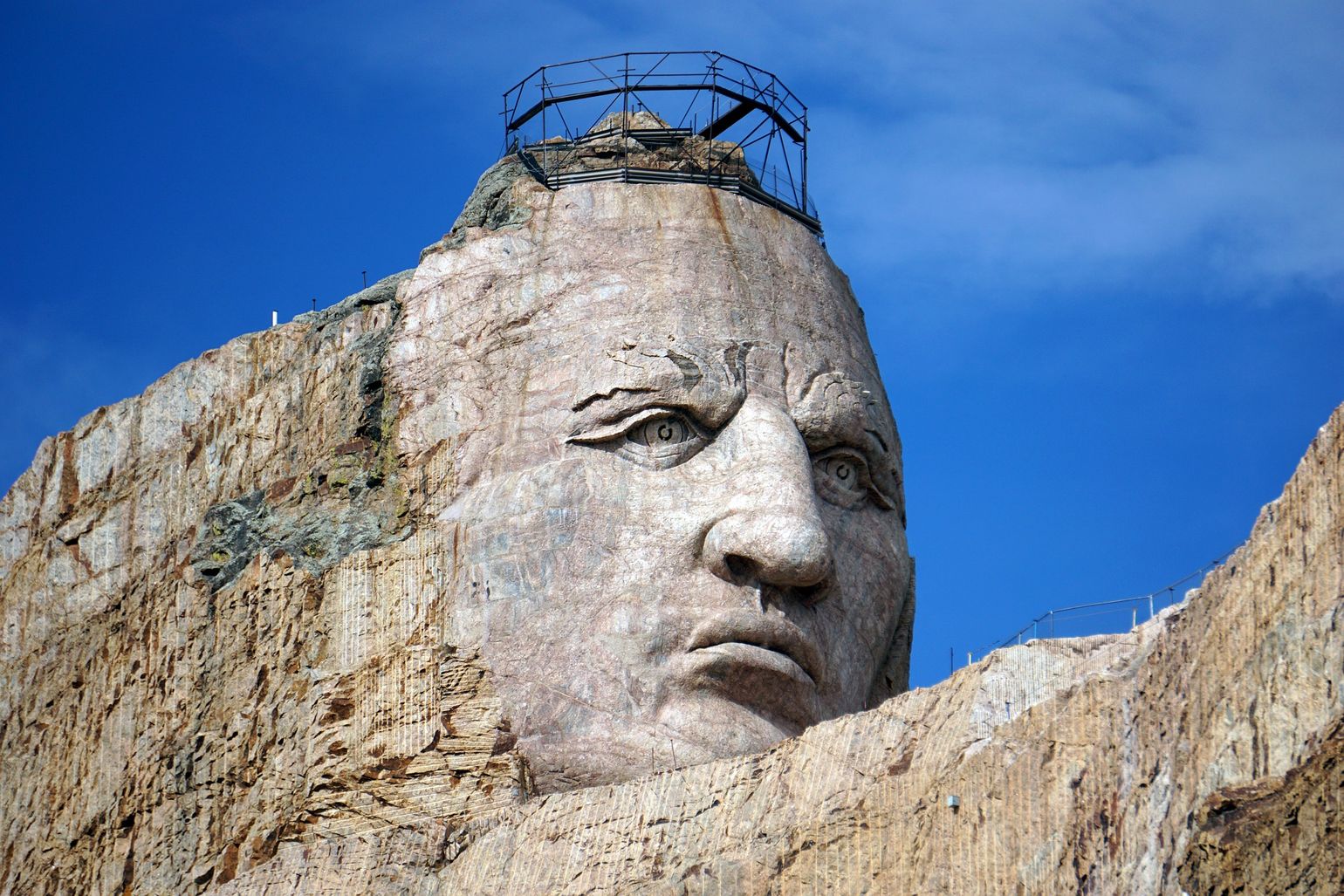 crazy horse memorial close up