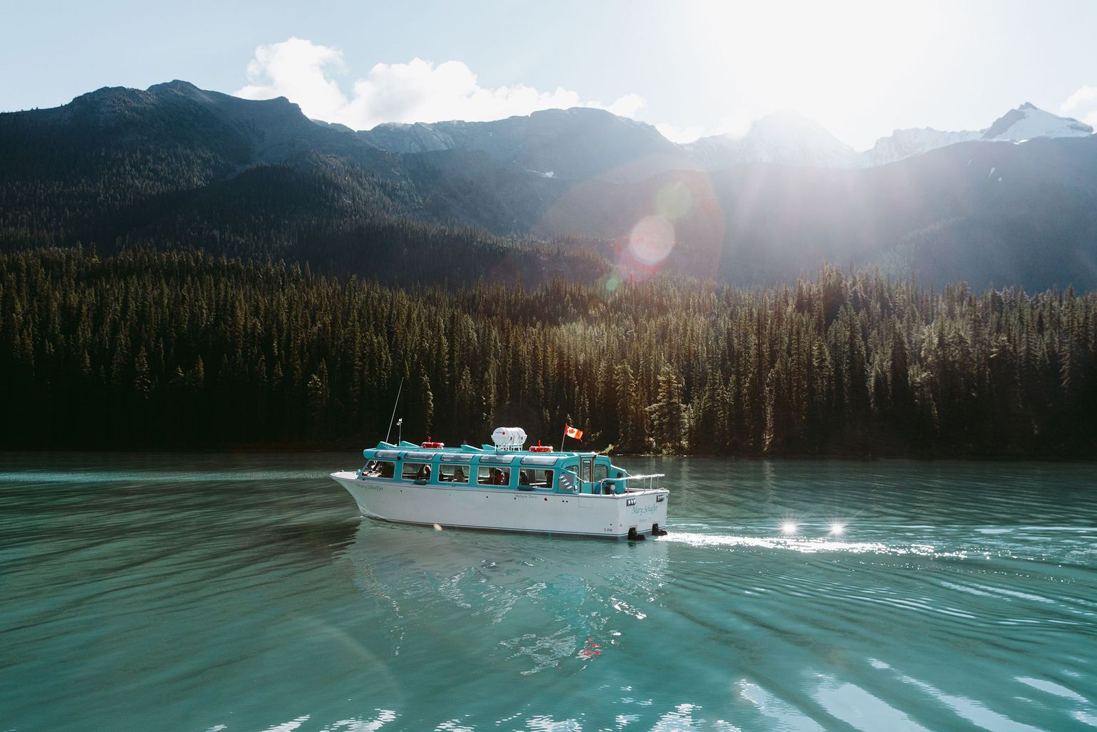 Varen op Maligne Lake