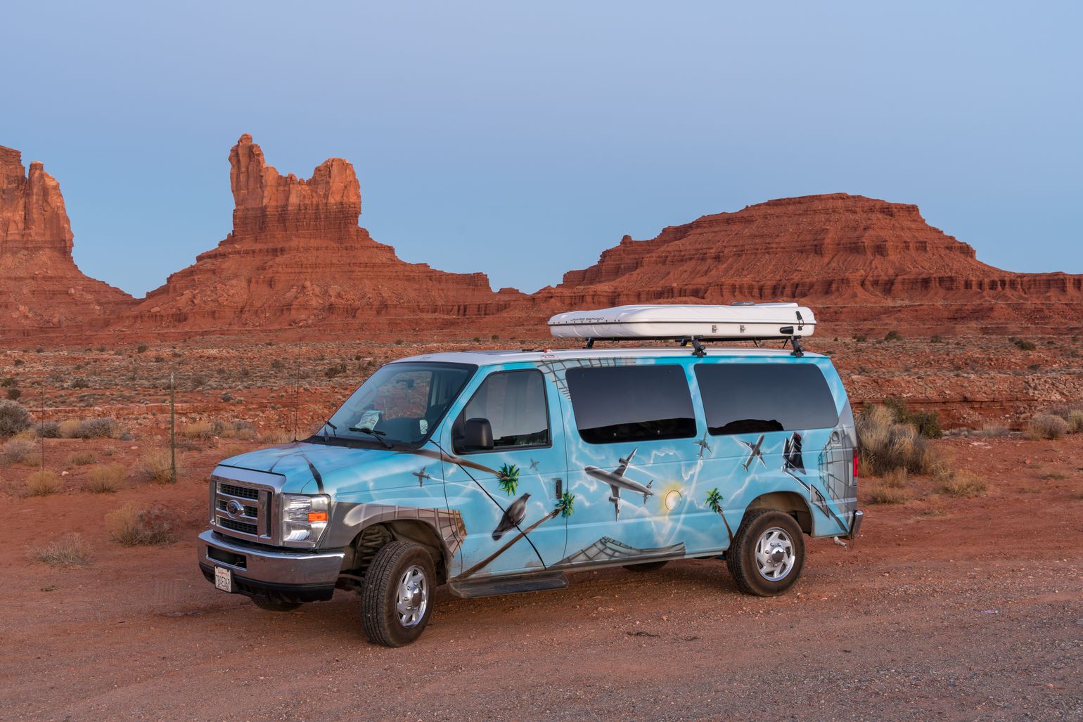campervan in Monument Valley