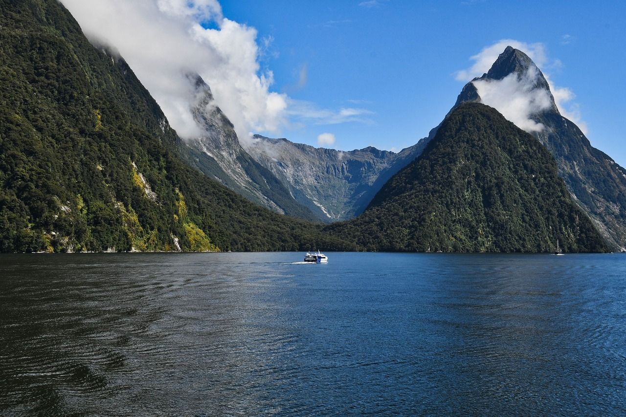 Boottocht Milford Sound Nieuw Zeeland 
