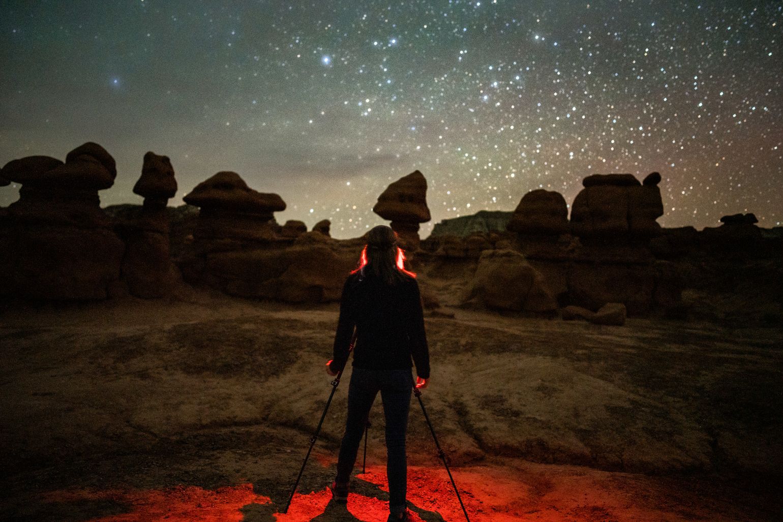 Dark sky Utah USA Amerika