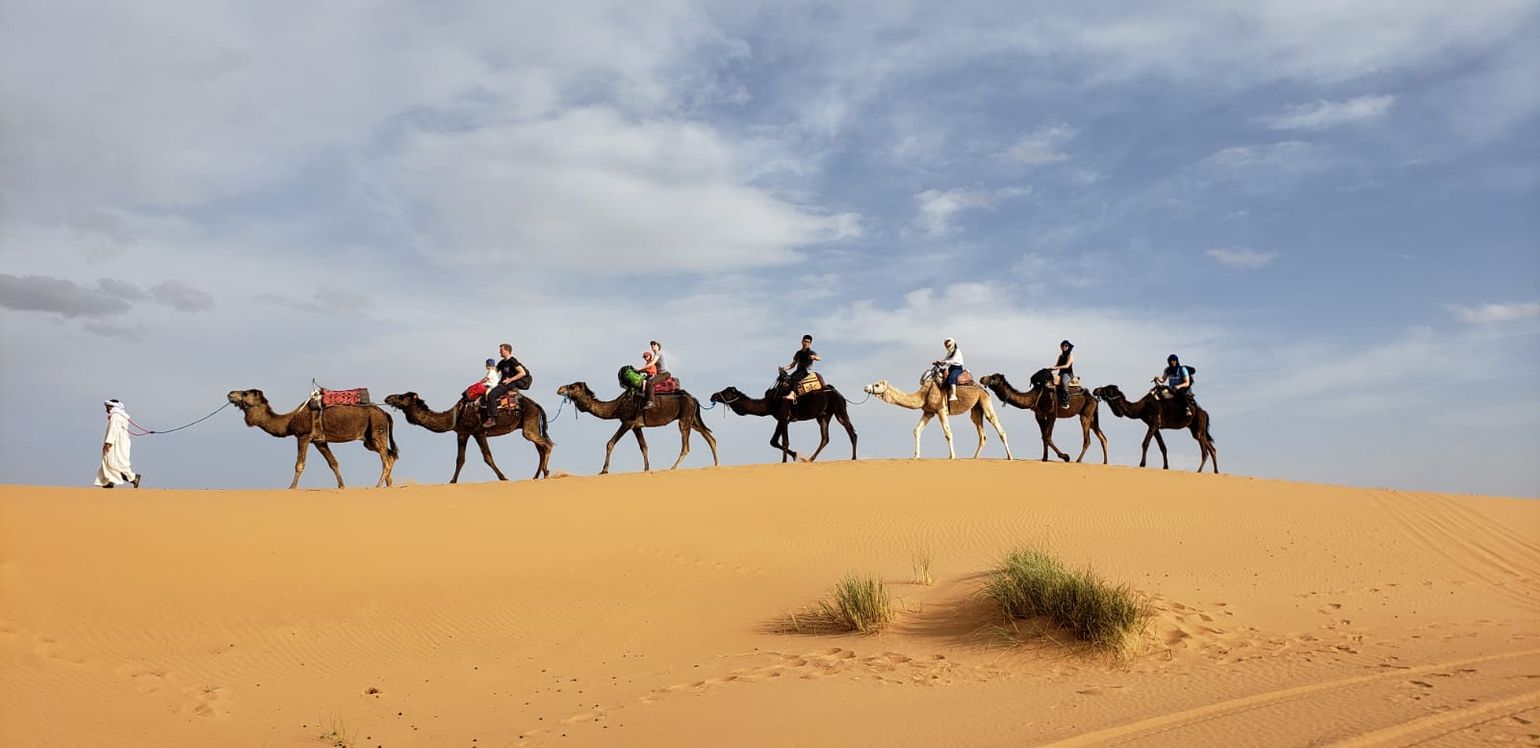 woestijn bij Merzouga in Marokko