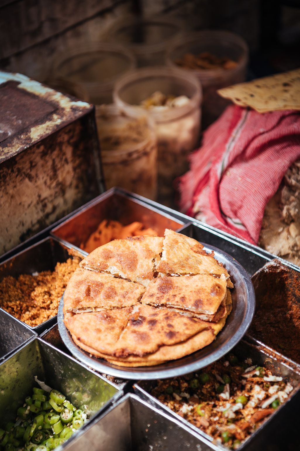 Thali typisch Indisch eten