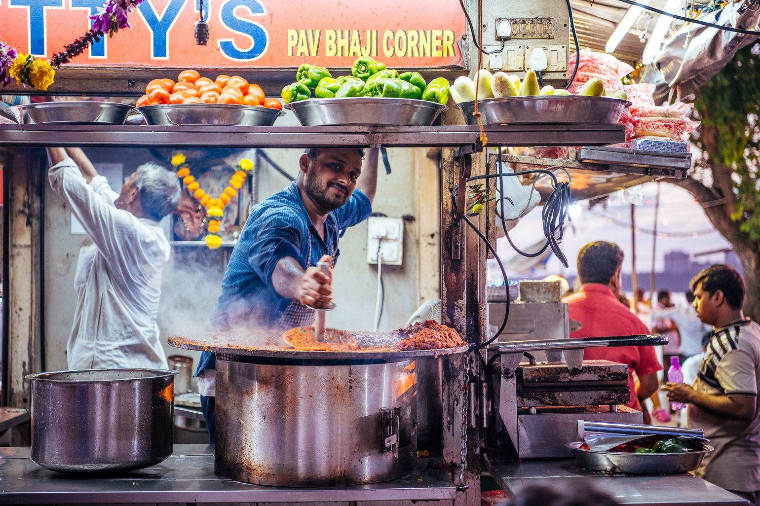 Kraampje op straat in India